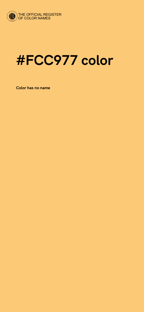 #FCC977 color image