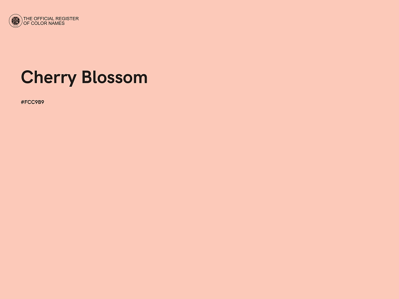 #FCC9B9 - Cherry Blossom color image