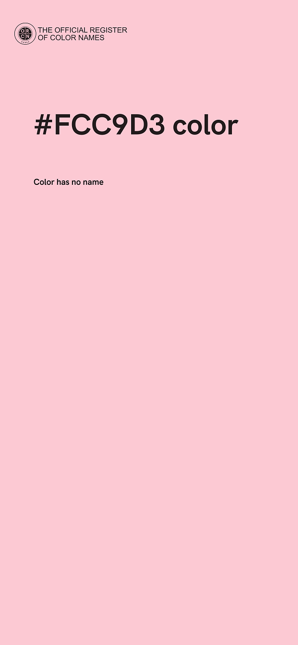 #FCC9D3 color image