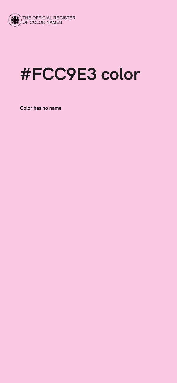 #FCC9E3 color image