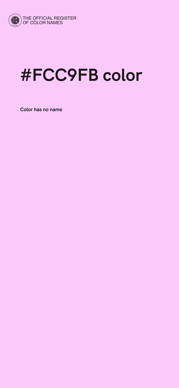 #FCC9FB color image