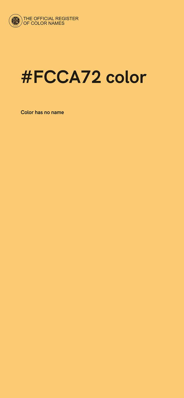 #FCCA72 color image