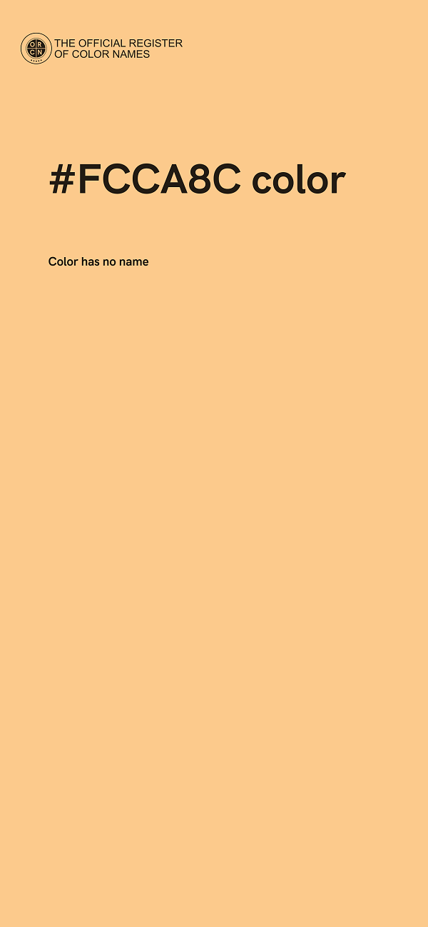 #FCCA8C color image