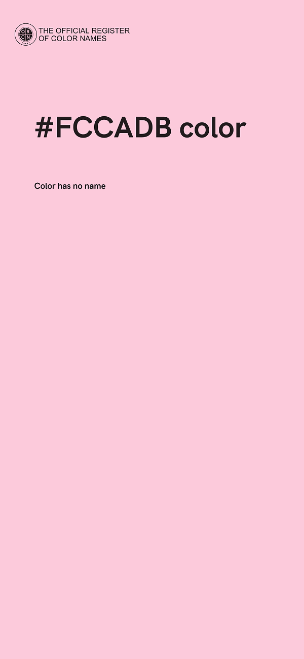 #FCCADB color image