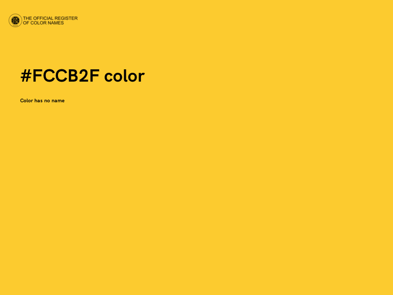 #FCCB2F color image