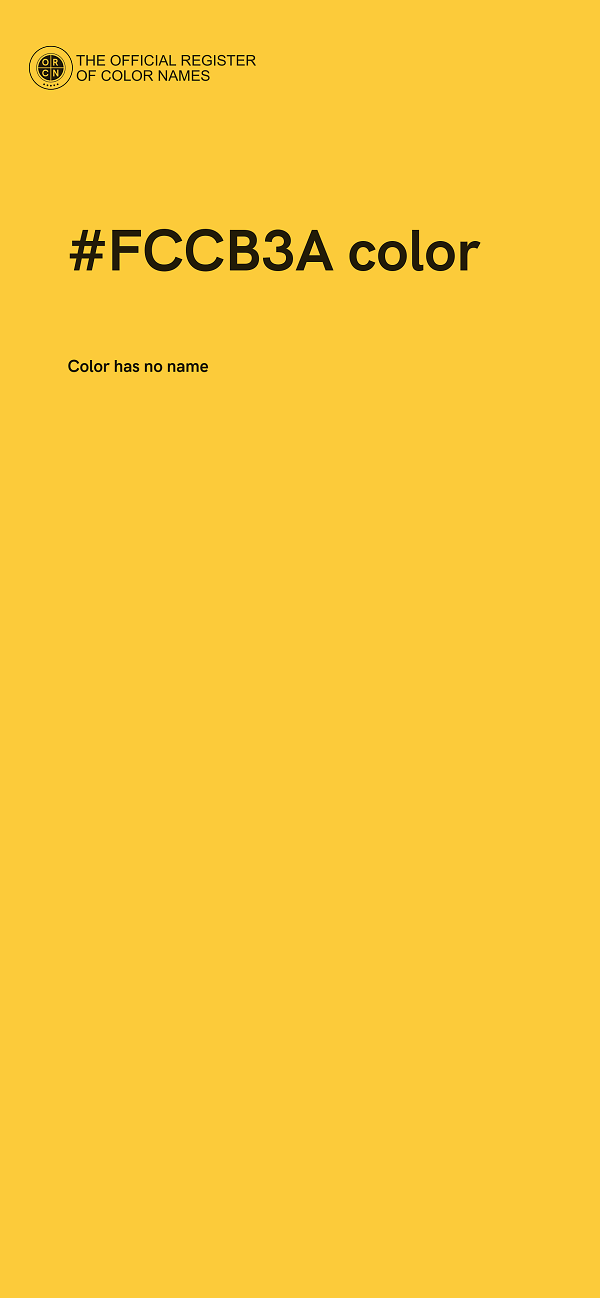 #FCCB3A color image