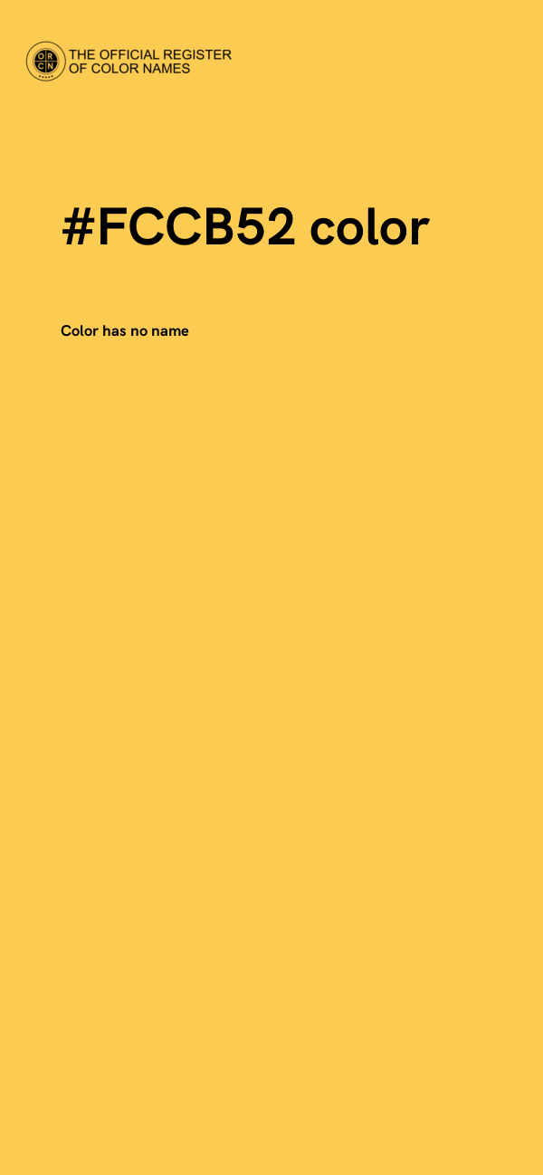 #FCCB52 color image