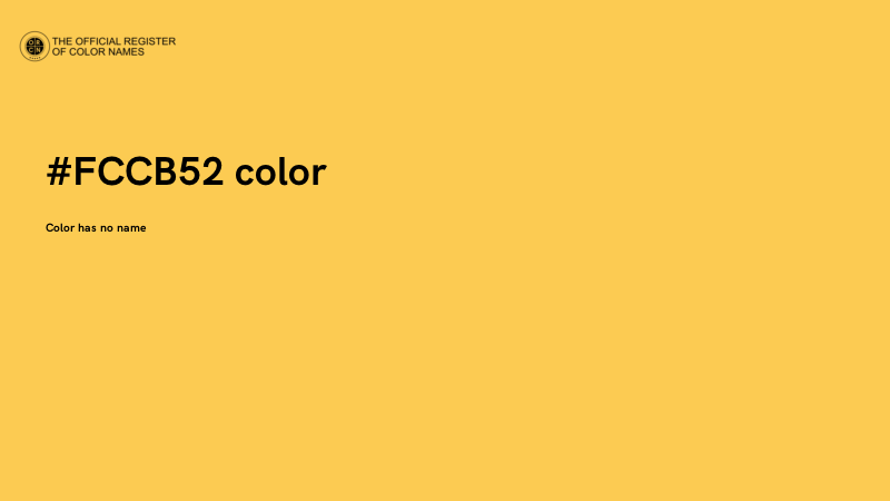 #FCCB52 color image