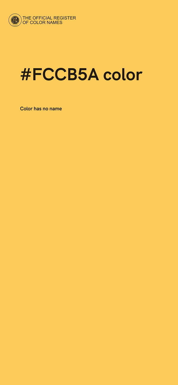 #FCCB5A color image
