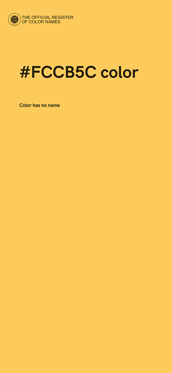 #FCCB5C color image