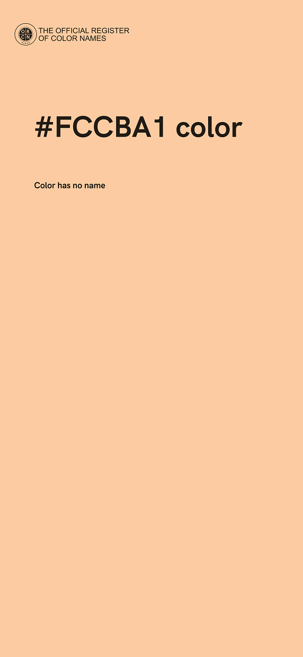#FCCBA1 color image