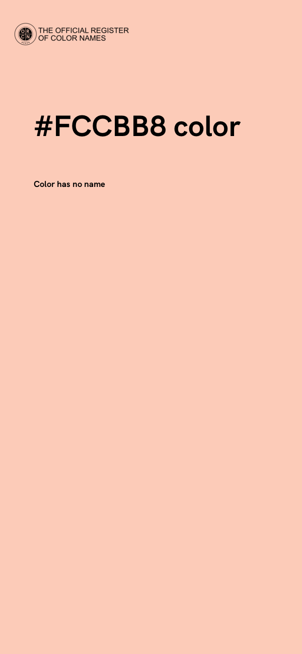 #FCCBB8 color image