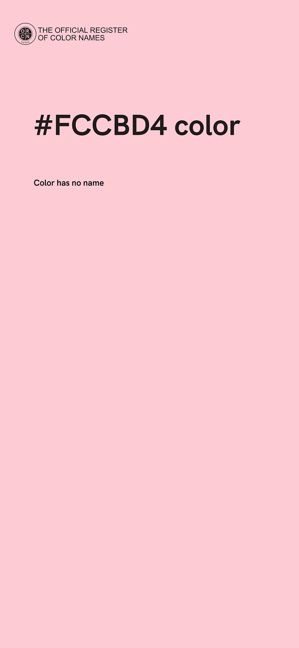 #FCCBD4 color image