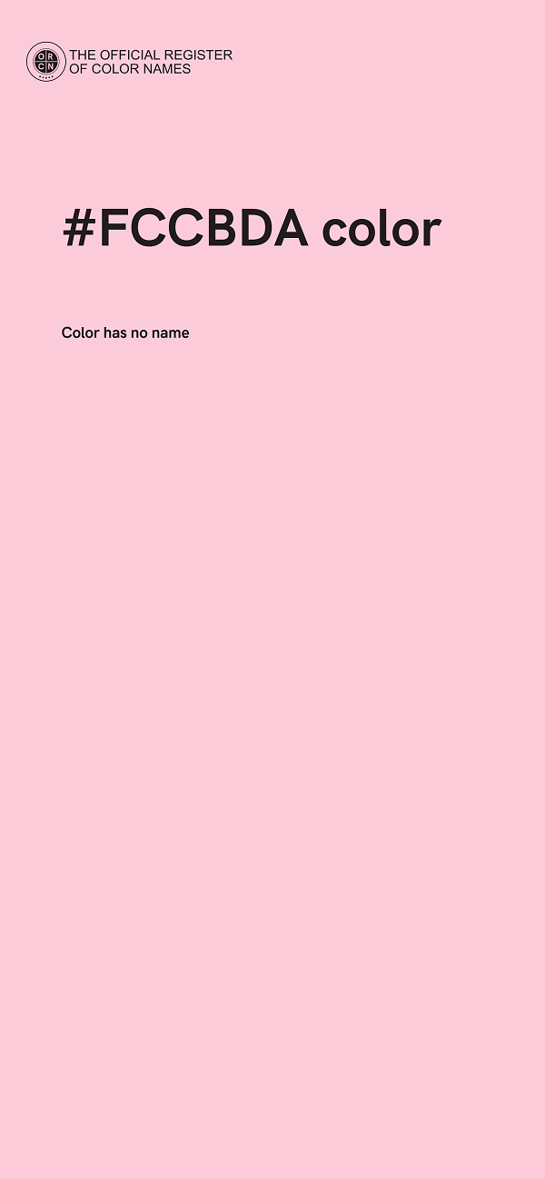 #FCCBDA color image
