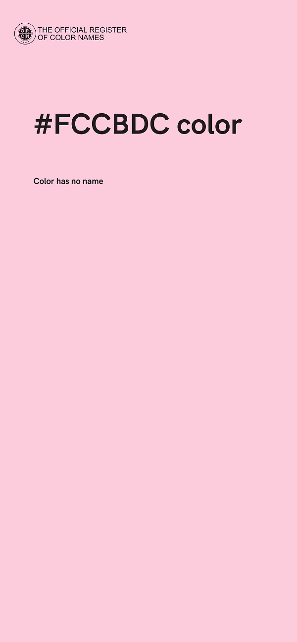 #FCCBDC color image