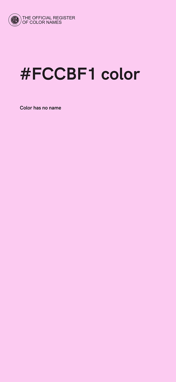 #FCCBF1 color image