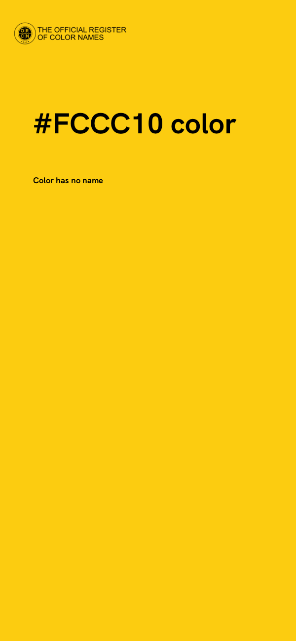 #FCCC10 color image