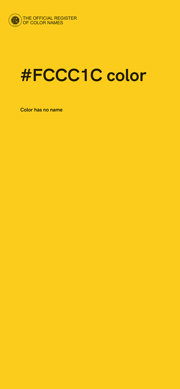#FCCC1C color image