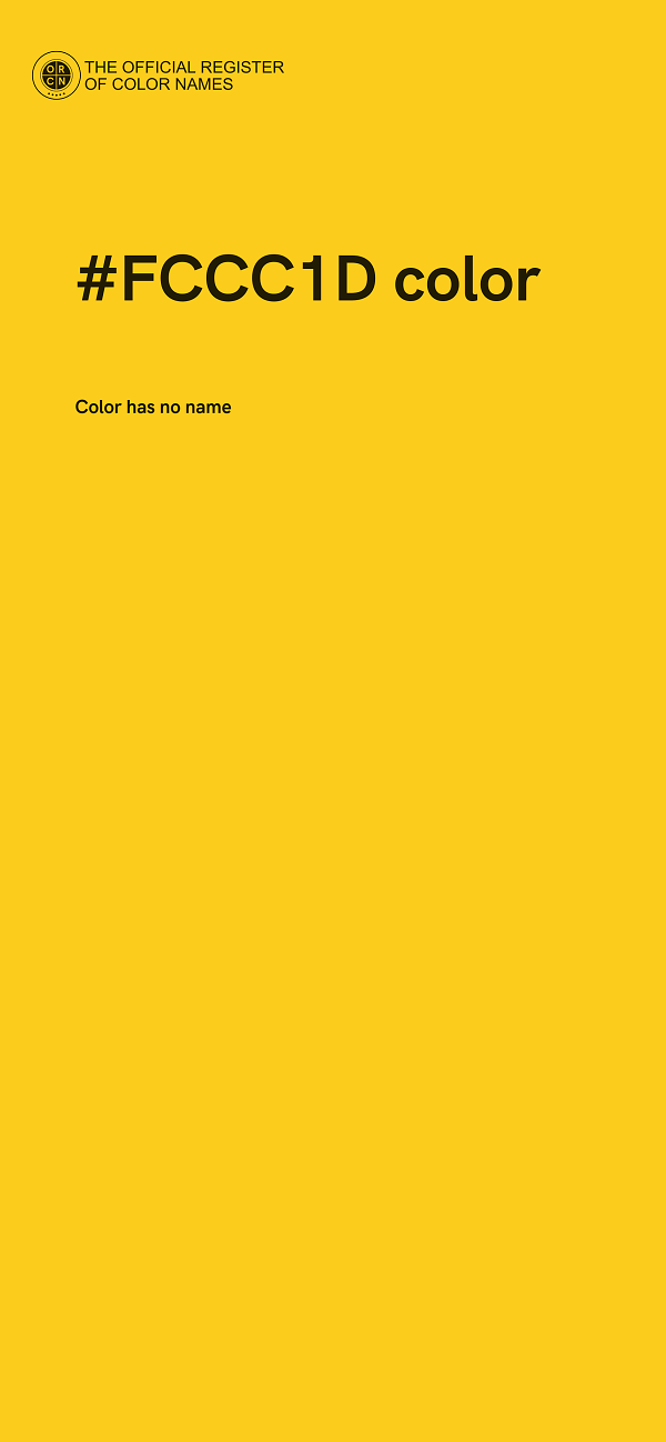 #FCCC1D color image