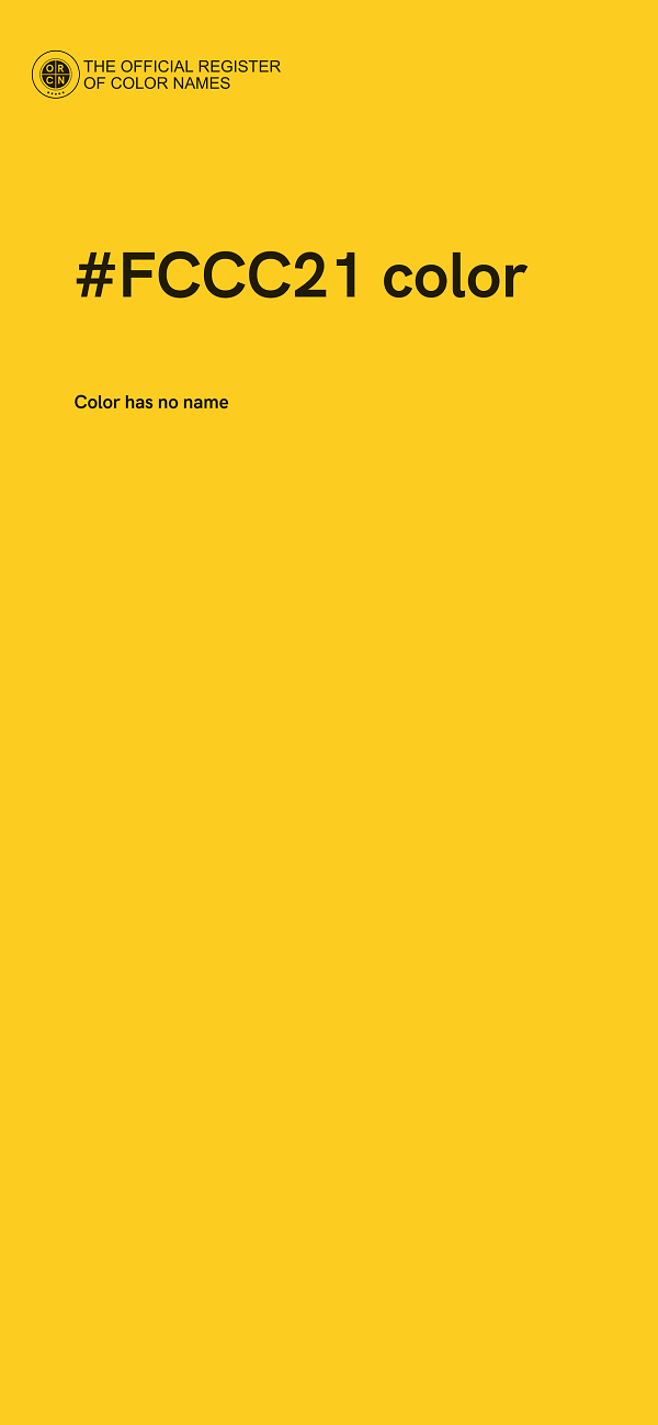 #FCCC21 color image