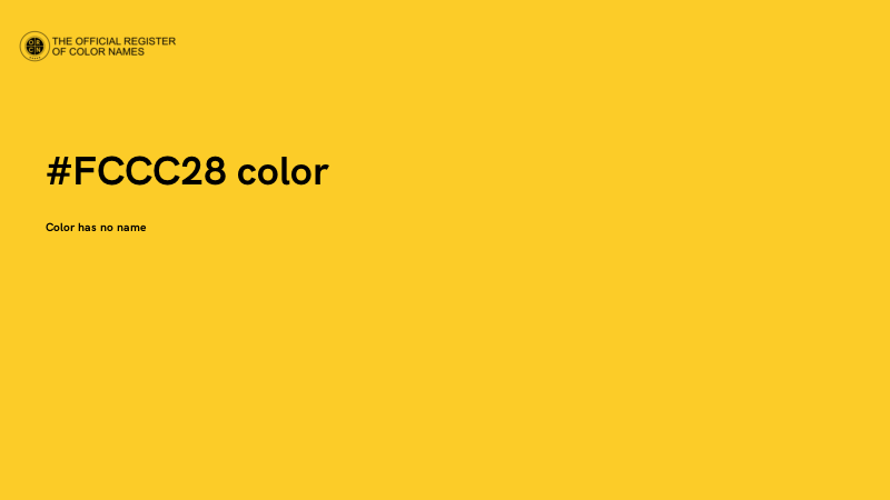 #FCCC28 color image