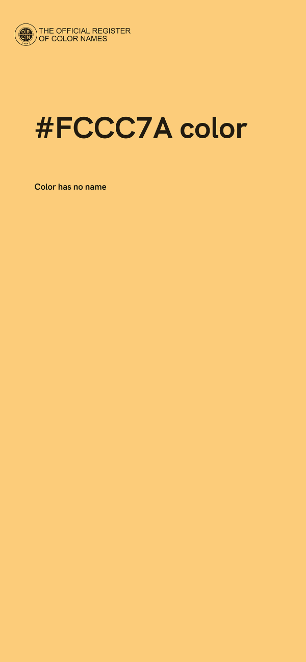#FCCC7A color image