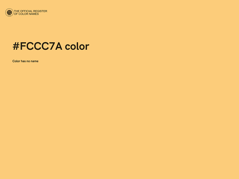 #FCCC7A color image