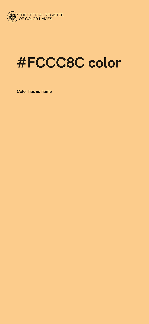 #FCCC8C color image