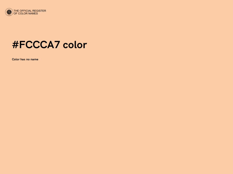 #FCCCA7 color image