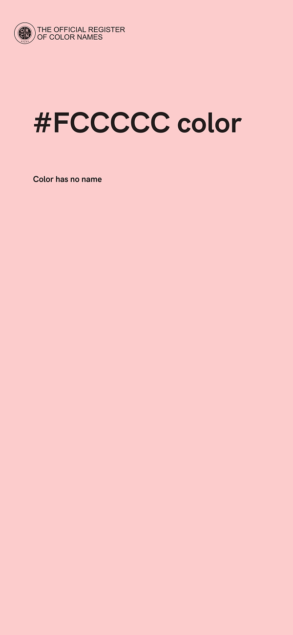 #FCCCCC color image