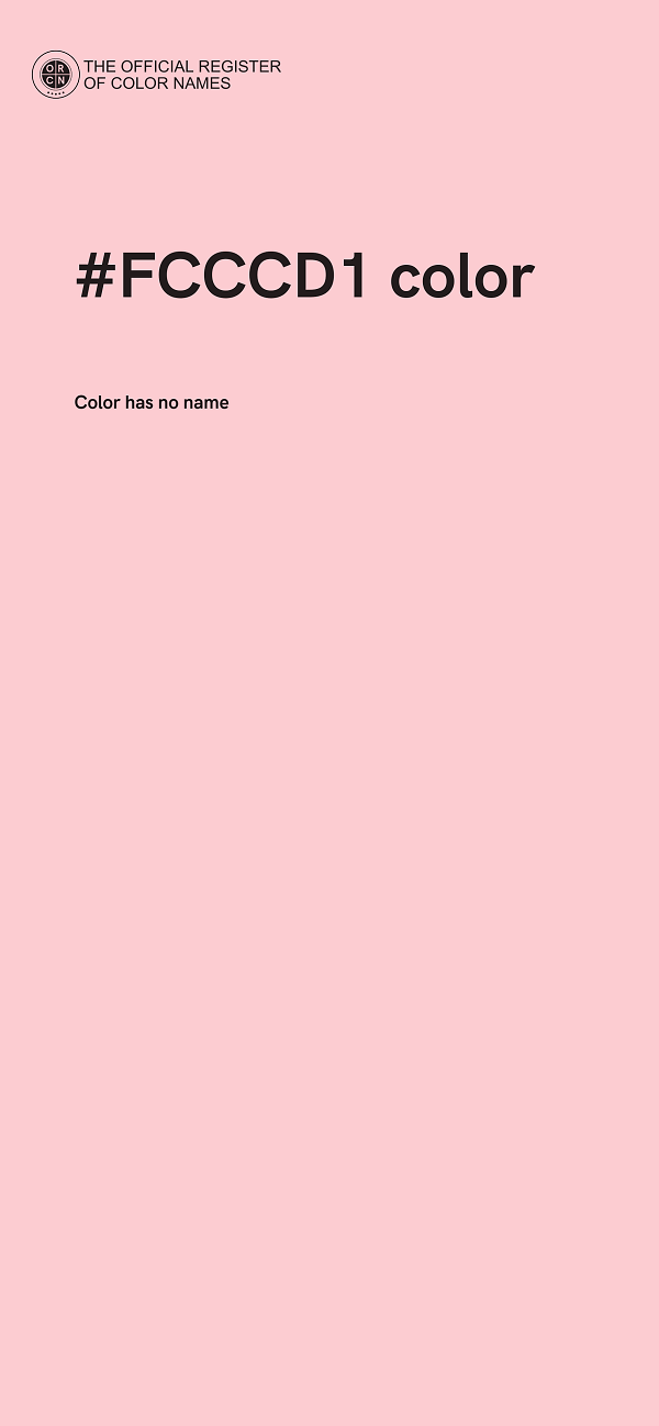 #FCCCD1 color image
