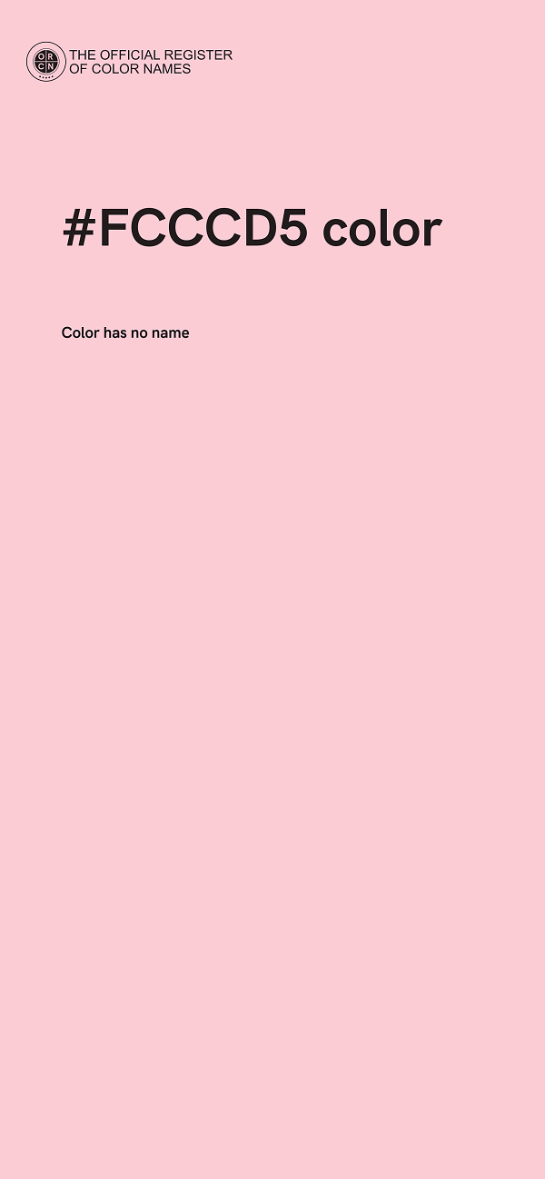 #FCCCD5 color image