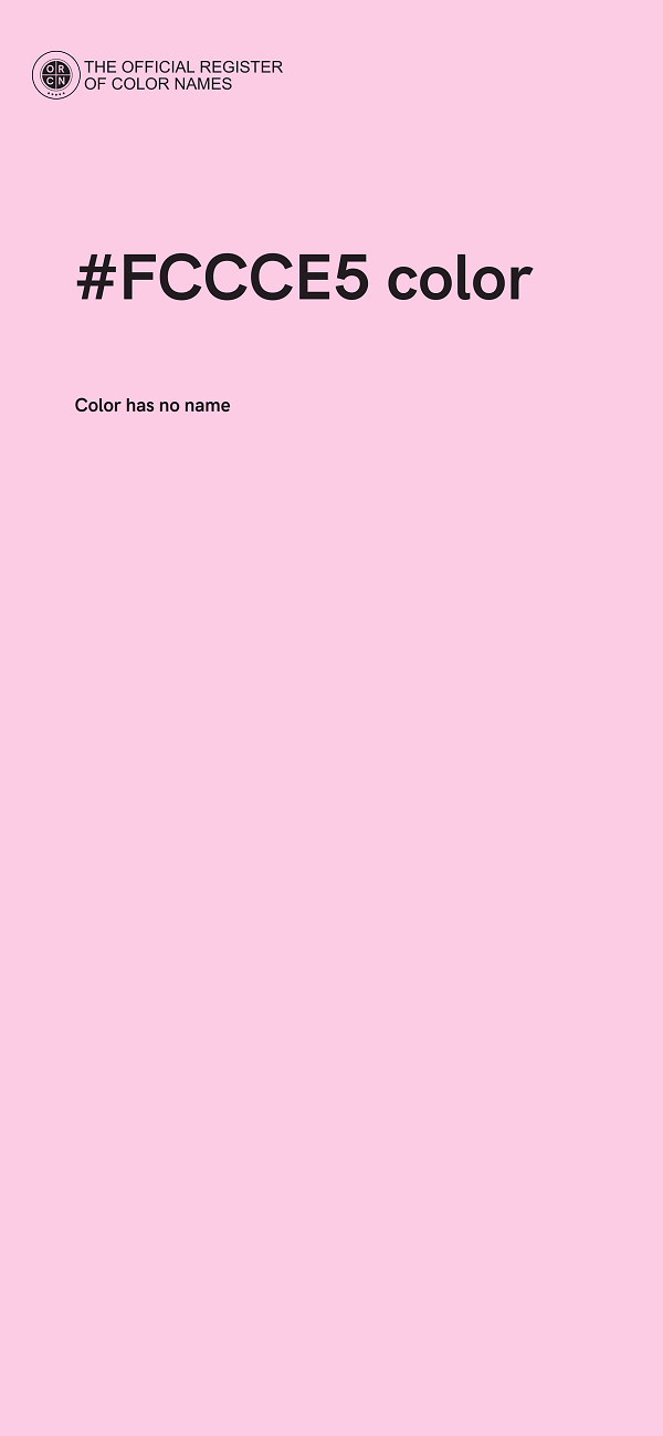 #FCCCE5 color image