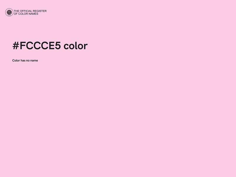 #FCCCE5 color image