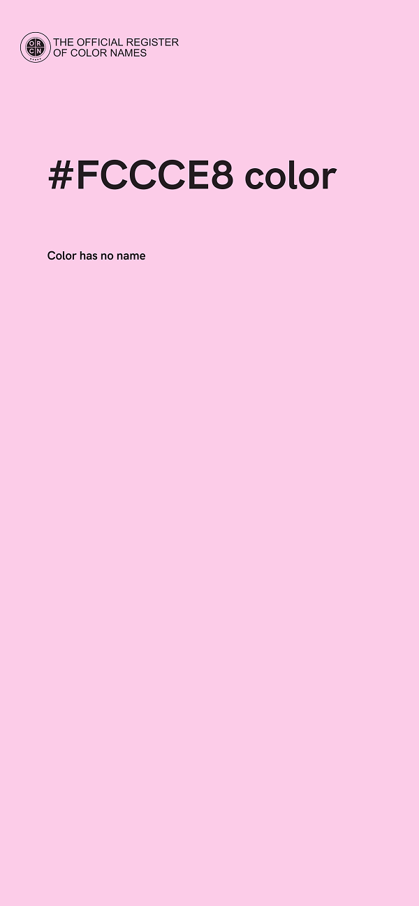 #FCCCE8 color image