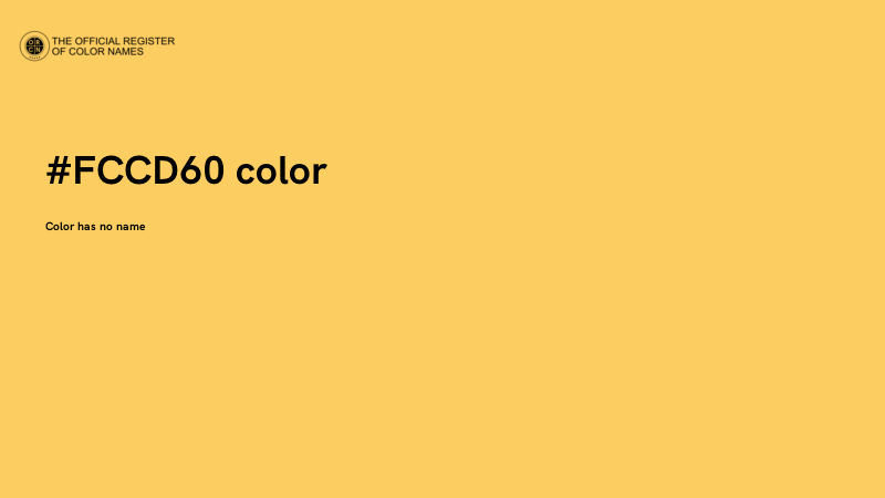 #FCCD60 color image
