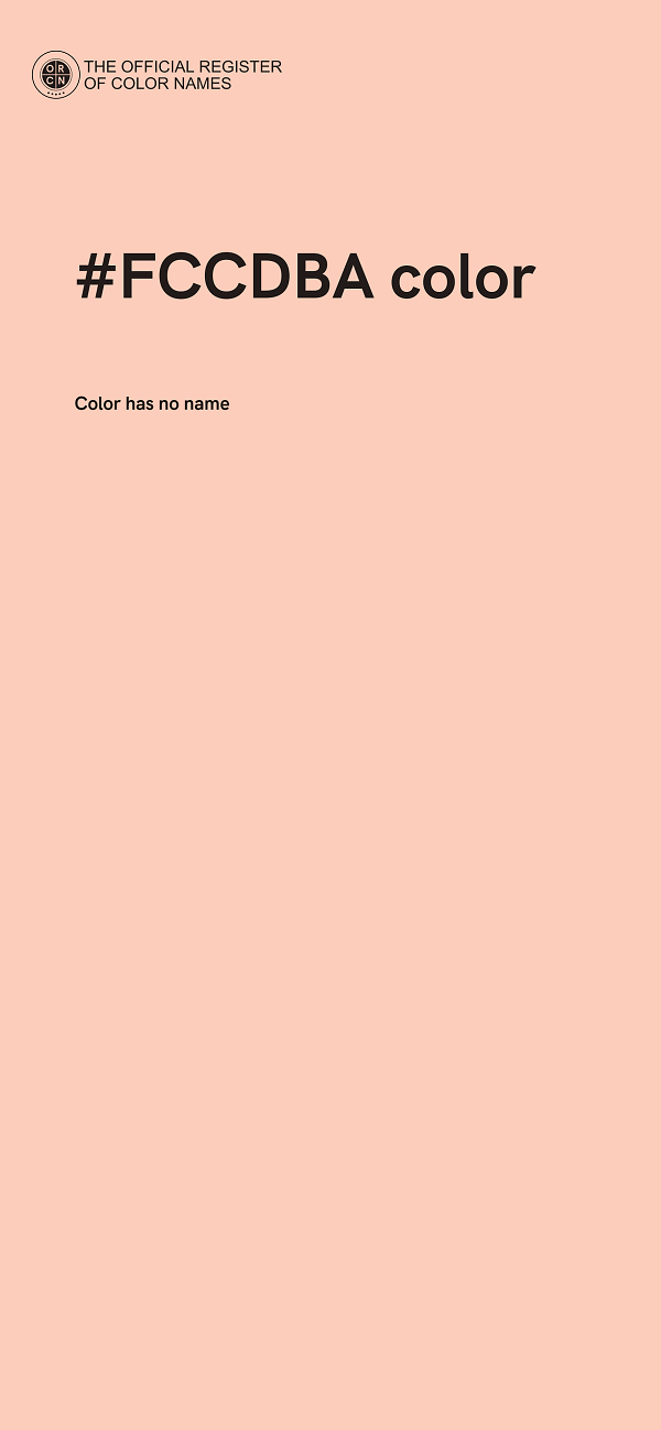 #FCCDBA color image