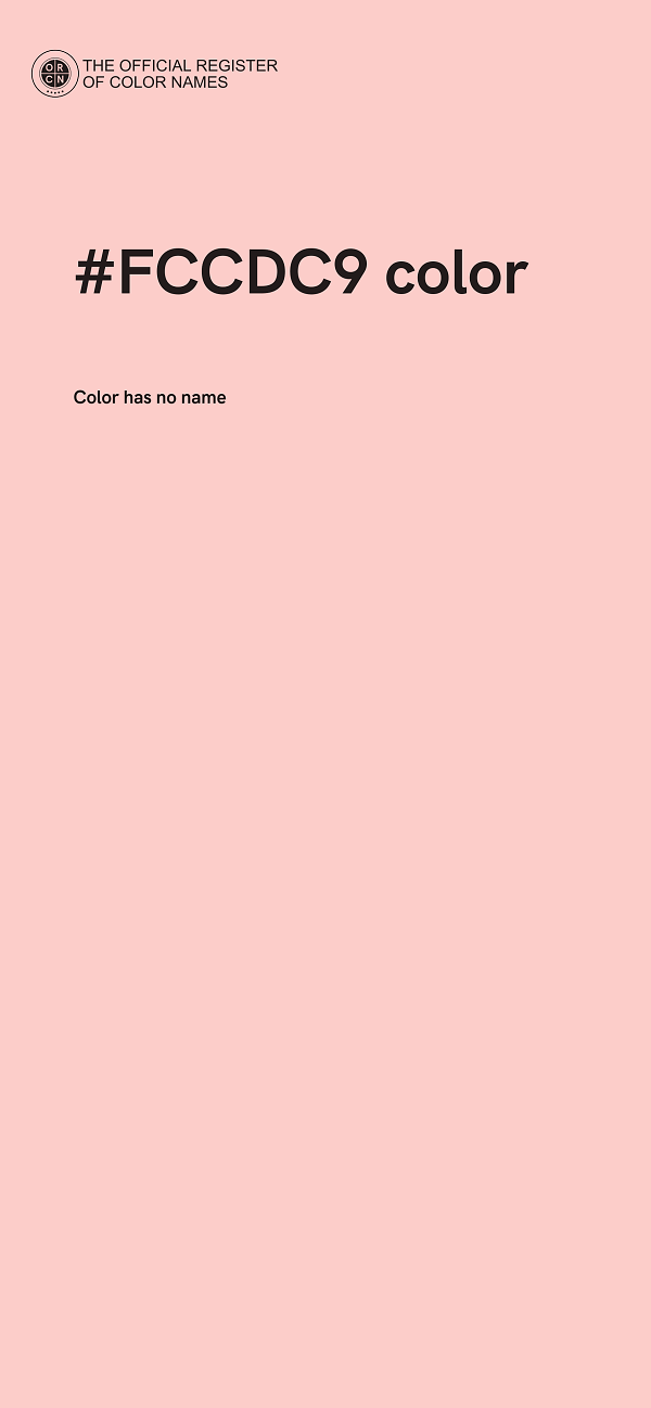 #FCCDC9 color image