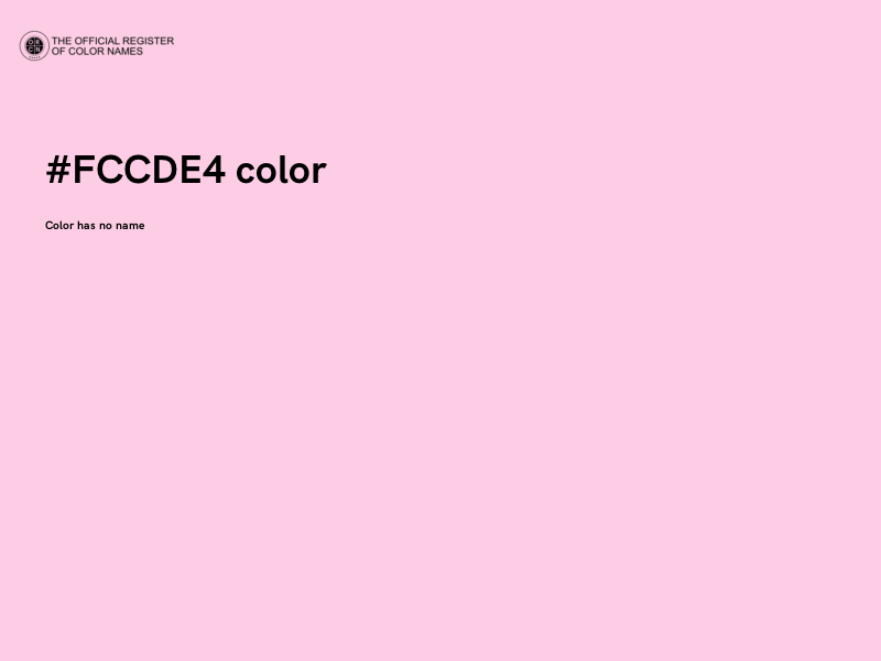 #FCCDE4 color image