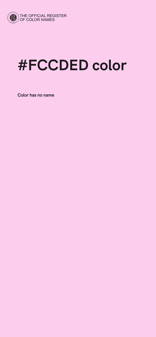 #FCCDED color image