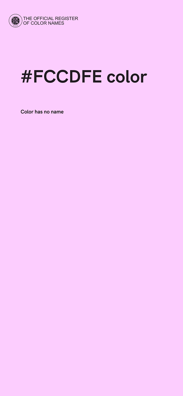 #FCCDFE color image