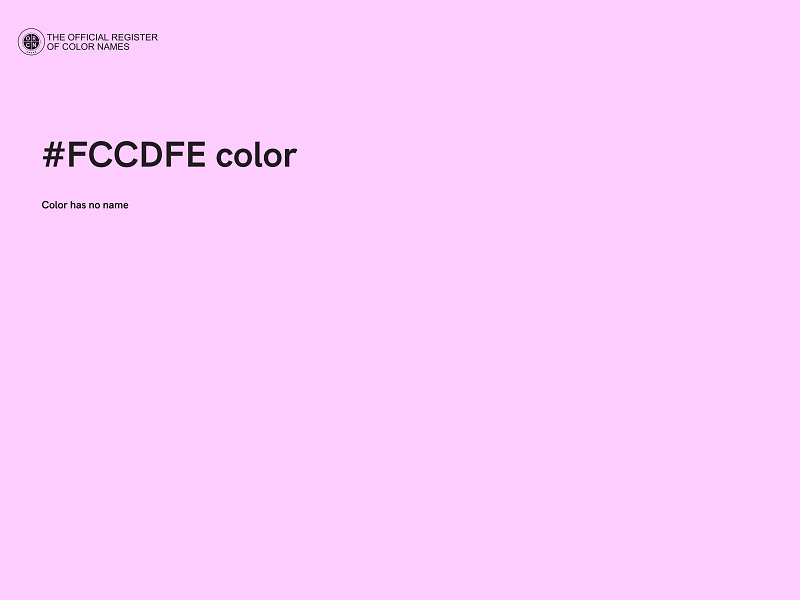 #FCCDFE color image