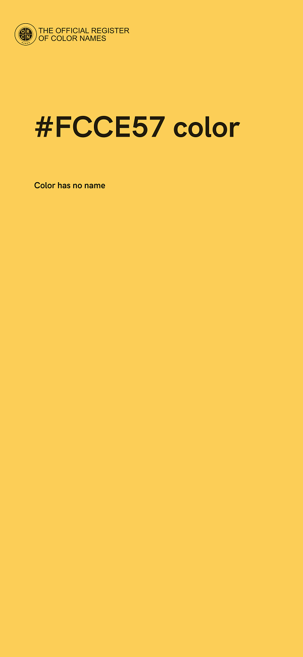 #FCCE57 color image