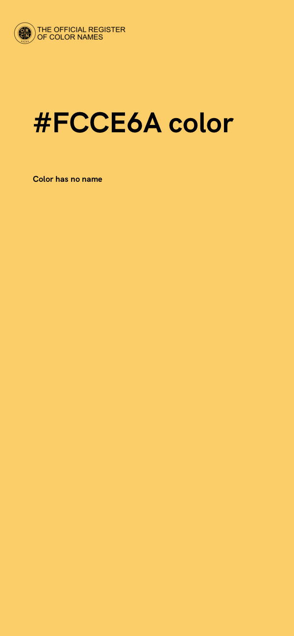 #FCCE6A color image