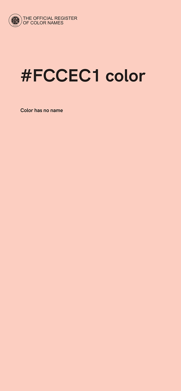 #FCCEC1 color image