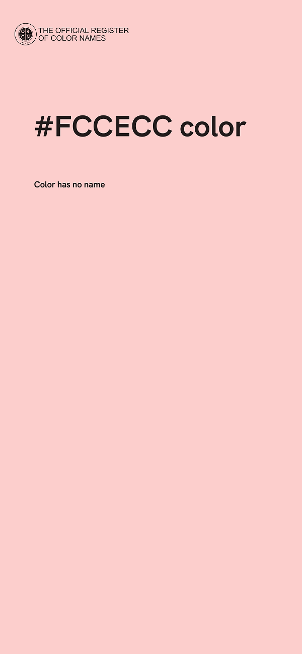 #FCCECC color image
