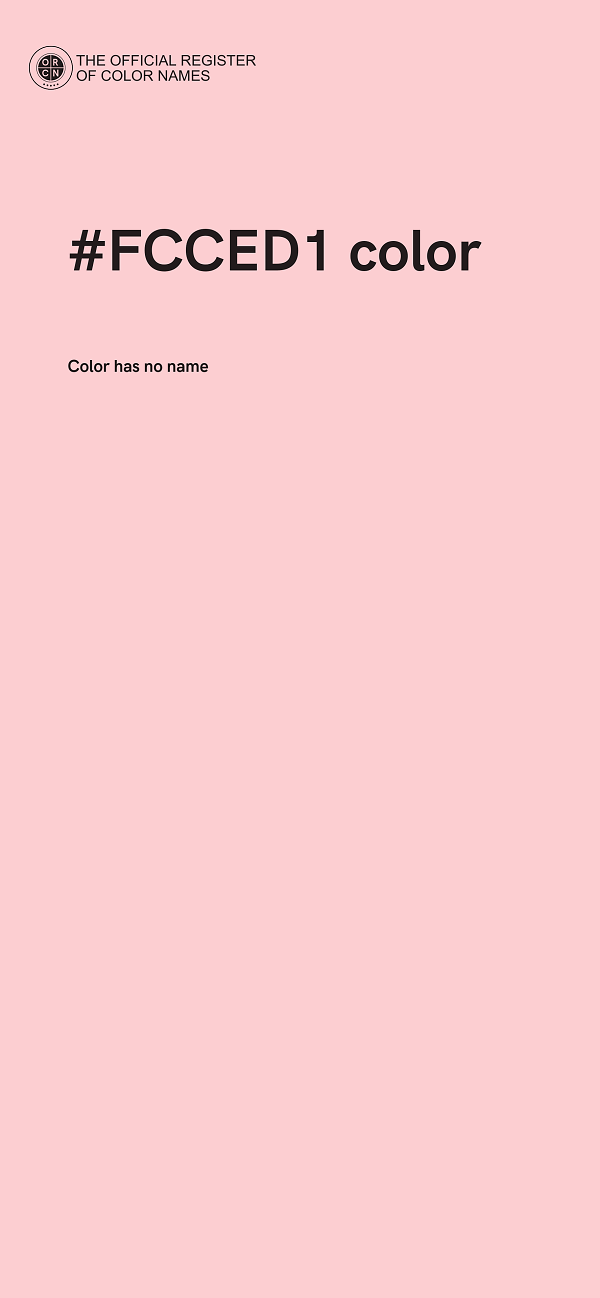 #FCCED1 color image