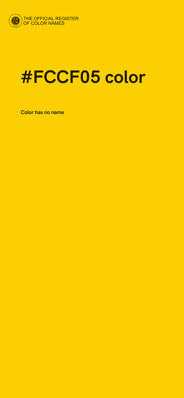 #FCCF05 color image