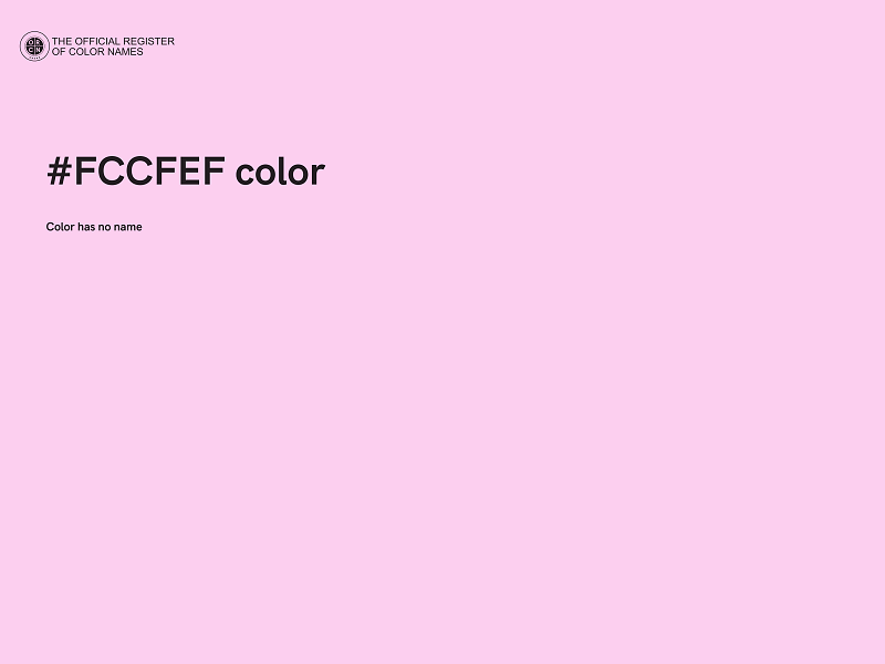 #FCCFEF color image