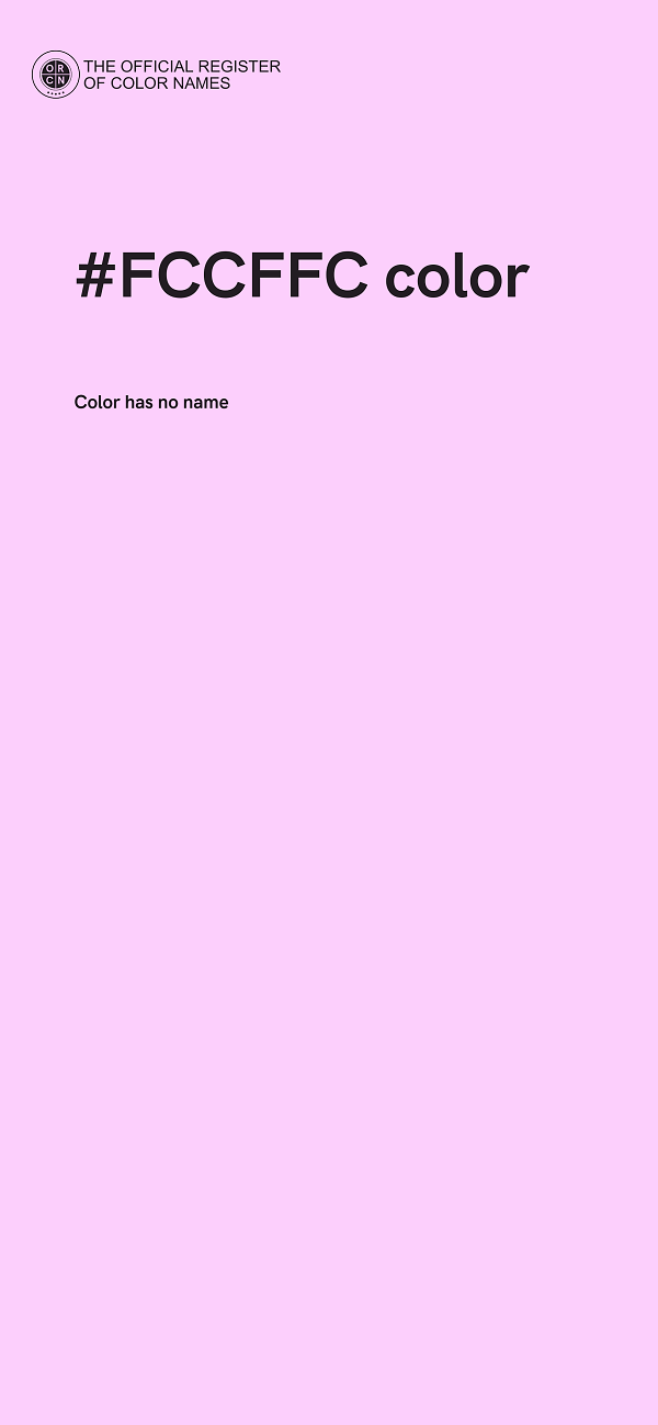 #FCCFFC color image